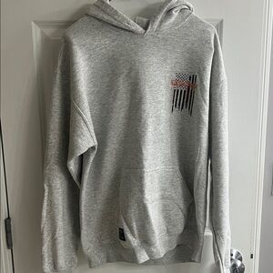 Gray Howitzer Hoodie with Graphic Design